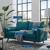 60 - Inch Revive Upholstered Fabric Loveseat - Loveseats available at Alpine Outlets in Denver