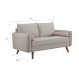 60 - Inch Revive Upholstered Fabric Loveseat - Loveseats available at Alpine Outlets in Denver