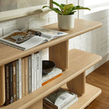 60" Sculptural 2 - Tier Low - Profile Bookshelf - Bookcases available at Alpine Outlets in Denver