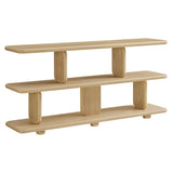 60" Sculptural 2 - Tier Low - Profile Bookshelf - Bookcases available at Alpine Outlets in Denver