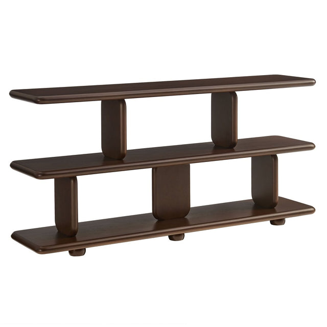 60" Sculptural 2 - Tier Low - Profile Bookshelf - Bookcases available at Alpine Outlets in Denver
