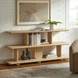 60" Sculptural 2 - Tier Low - Profile Bookshelf - Bookcases available at Alpine Outlets in Denver
