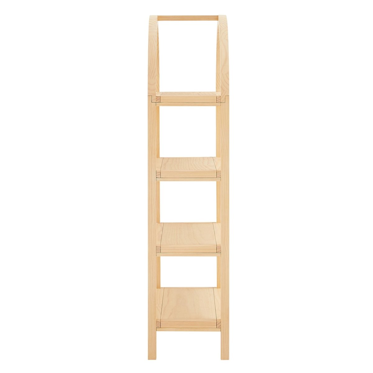 60" Tall Arched Sculptural Pine Wood Bookshelf - Bookcases available at Alpine Outlets in Denver