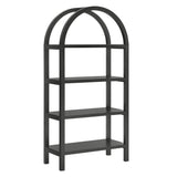 60" Tall Arched Sculptural Pine Wood Bookshelf - Bookcases available at Alpine Outlets in Denver
