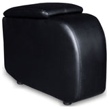 Cyrus 5-Piece Black Leather Home Theater Seating
