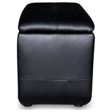 Cyrus 7-Piece Black Leather Home Theater Seating
