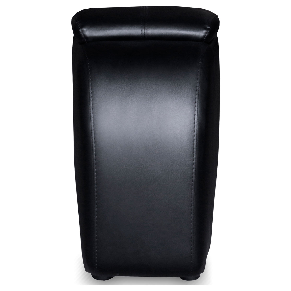 Cyrus 7-Piece Black Leather Home Theater Seating