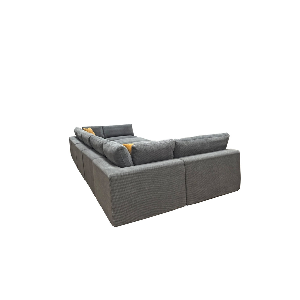 Custom Configuration Modular Sectional & Toss Pillows