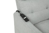 Dayes Upholstered Power Lift Recliner Chair Light Grey