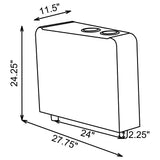 Toohey Upholstered Tufted Recliner Living Room Set Black