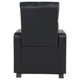 Toohey Upholstered Push Back Recliner - Black Leatherette