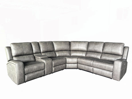 Lumen Charcoal Leatherette Modular Sectional Armless Chair