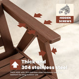 Outdoor Patio Club Chair With Sunbrella Cushions - Brown
