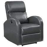 Grant Upholstered Power Recliner Chair - Grey