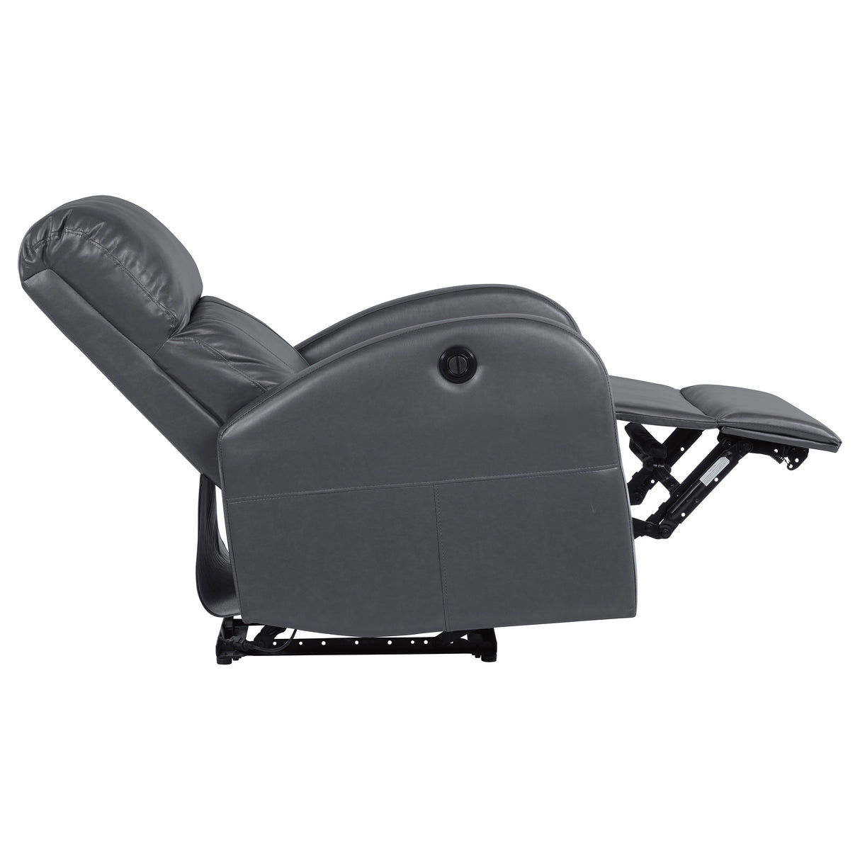 Grant Upholstered Power Recliner Chair - Grey
