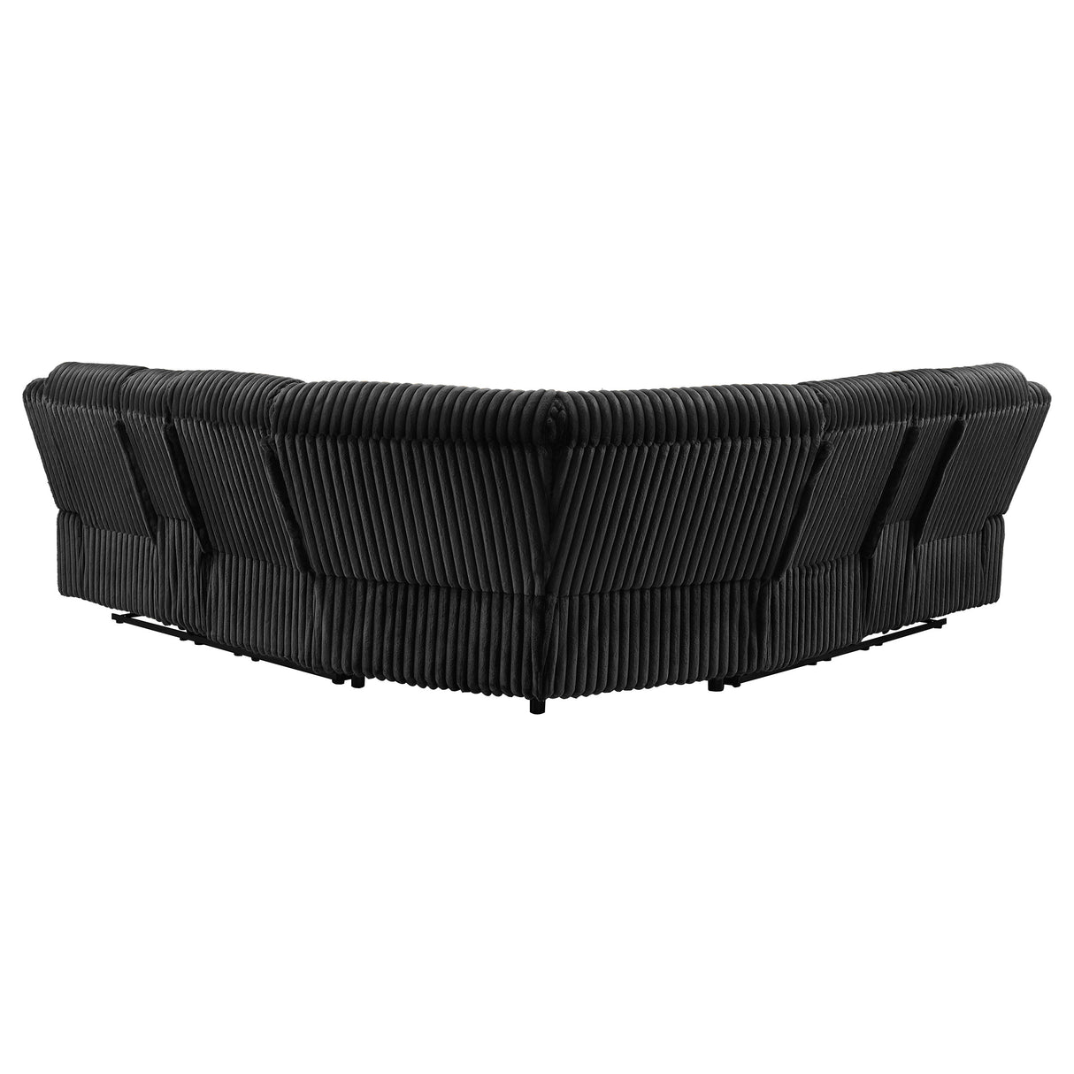 Atkinson Upholstered Reclining Sectional Sofa in Black