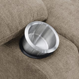 Houston Upholstered Power Lift Recliner Chair in Camel