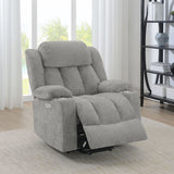 Houston Upholstered Power Lift Recliner in Grey