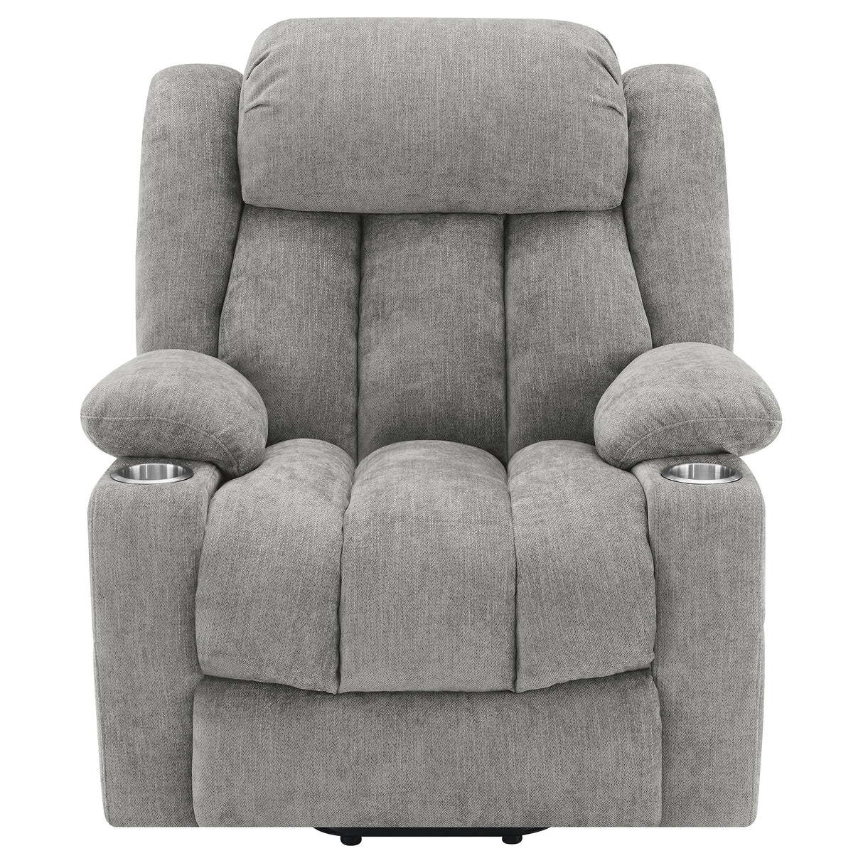 Houston Upholstered Power Lift Recliner in Grey