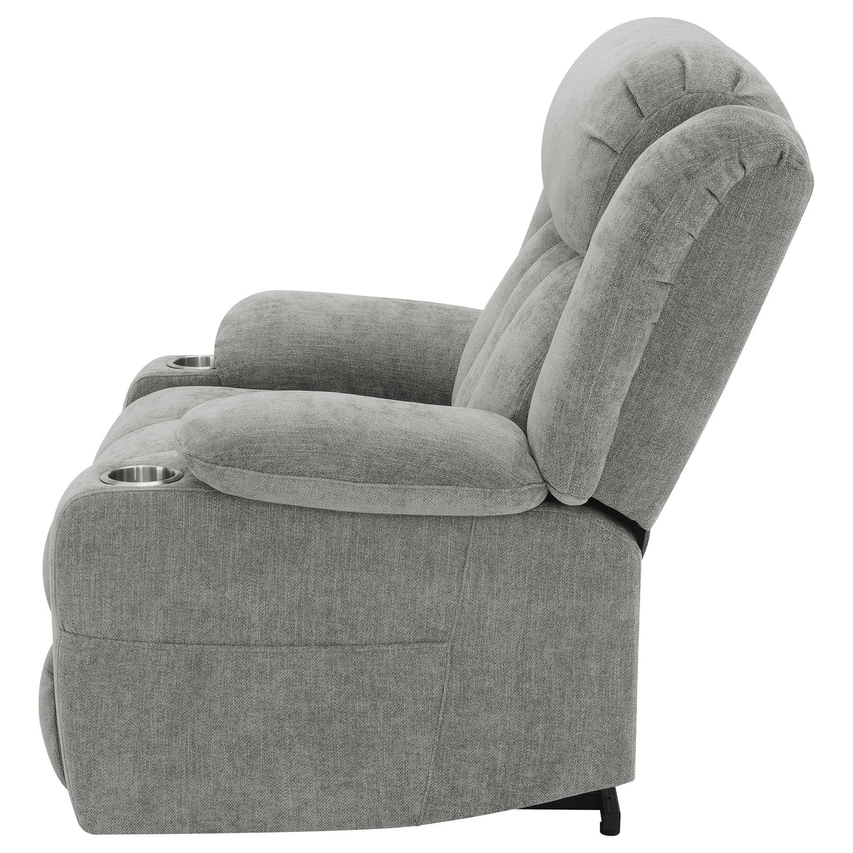 Houston Upholstered Power Lift Recliner in Grey
