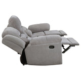 Gilson 2-Piece Grey Chenille Reclining Sofa Set