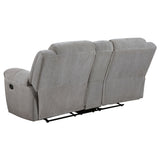 Gilson 2-Piece Grey Chenille Reclining Sofa Set