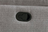 Gilson Chenille Upholstered Reclining Sofa in Grey