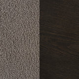Paige Boucle Upholstered Mid Back Rocking Chair Taupe
