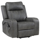 Raelynn Upholstered Power Lift Recliner Chair - Grey