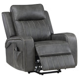 Raelynn Upholstered Power Lift Recliner Chair - Grey