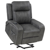 Raelynn Upholstered Power Lift Recliner Chair - Grey