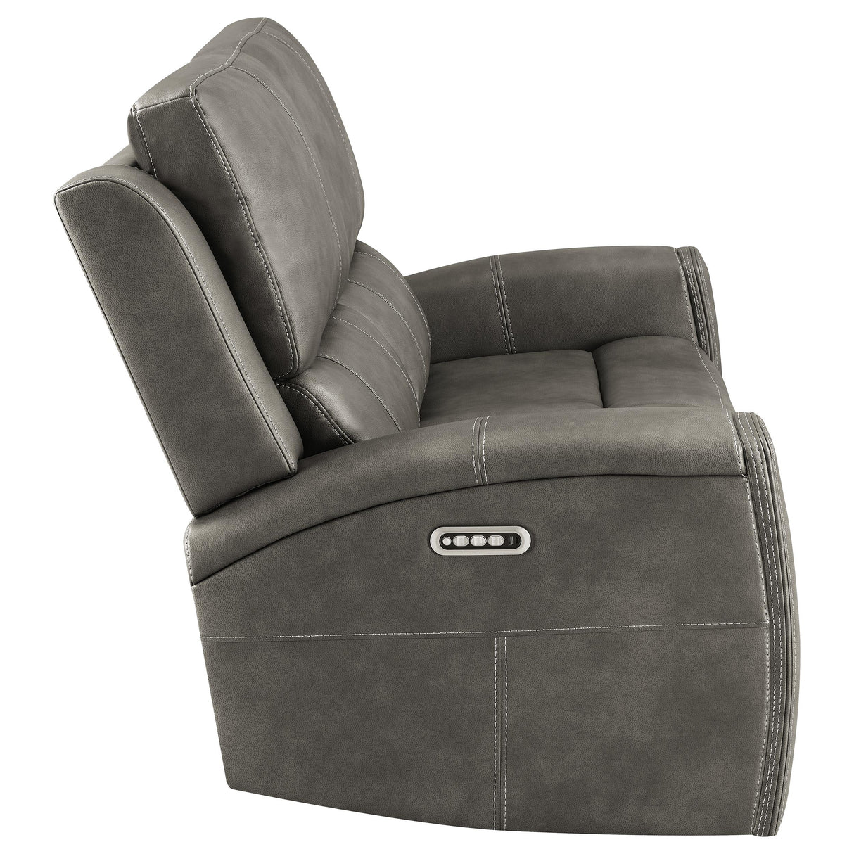 Brickston Triple Power Reclining Loveseat - Charcoal