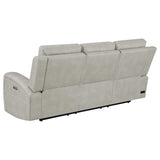 Brickston 2-Piece Triple Power Reclining Sofa Set Grey