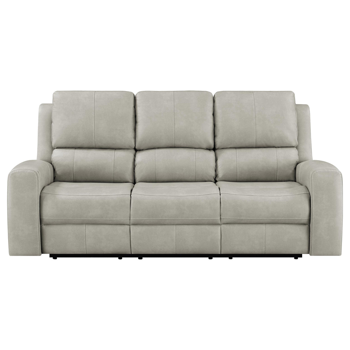 Brickston Triple Power Reclining Sofa in Grey