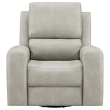 Brickston Triple Power Swivel Glider Recliner in Grey