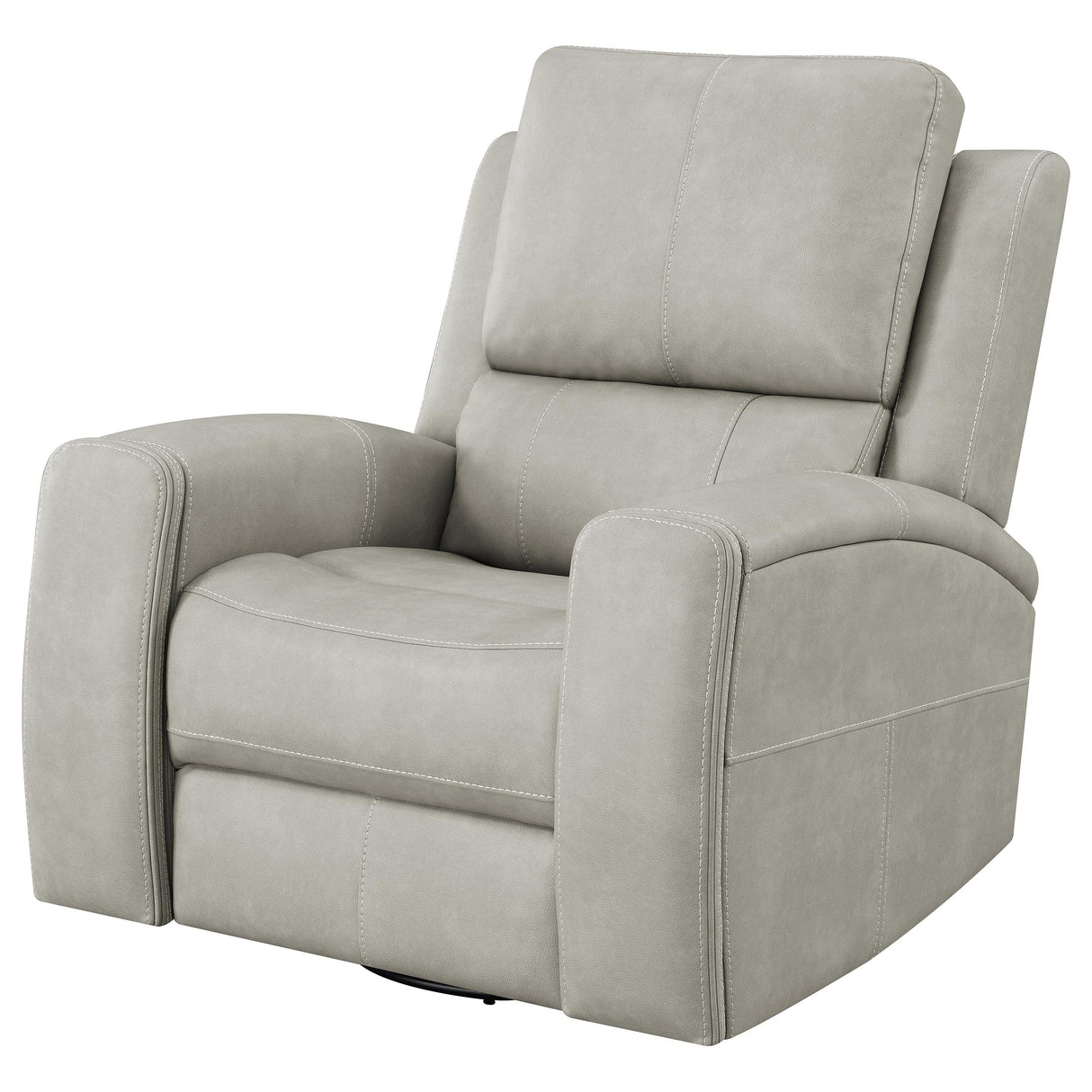 Brickston Triple Power Swivel Glider Recliner in Grey
