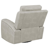 Brickston Triple Power Swivel Glider Recliner in Grey