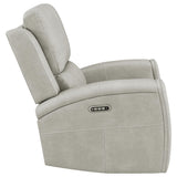 Brickston Triple Power Swivel Glider Recliner in Grey