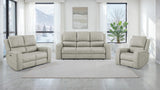 Brickston Triple Power Swivel Glider Recliner in Grey