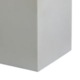 Minerra - Indoor Outdoor Side Table - White Concrete Finish
