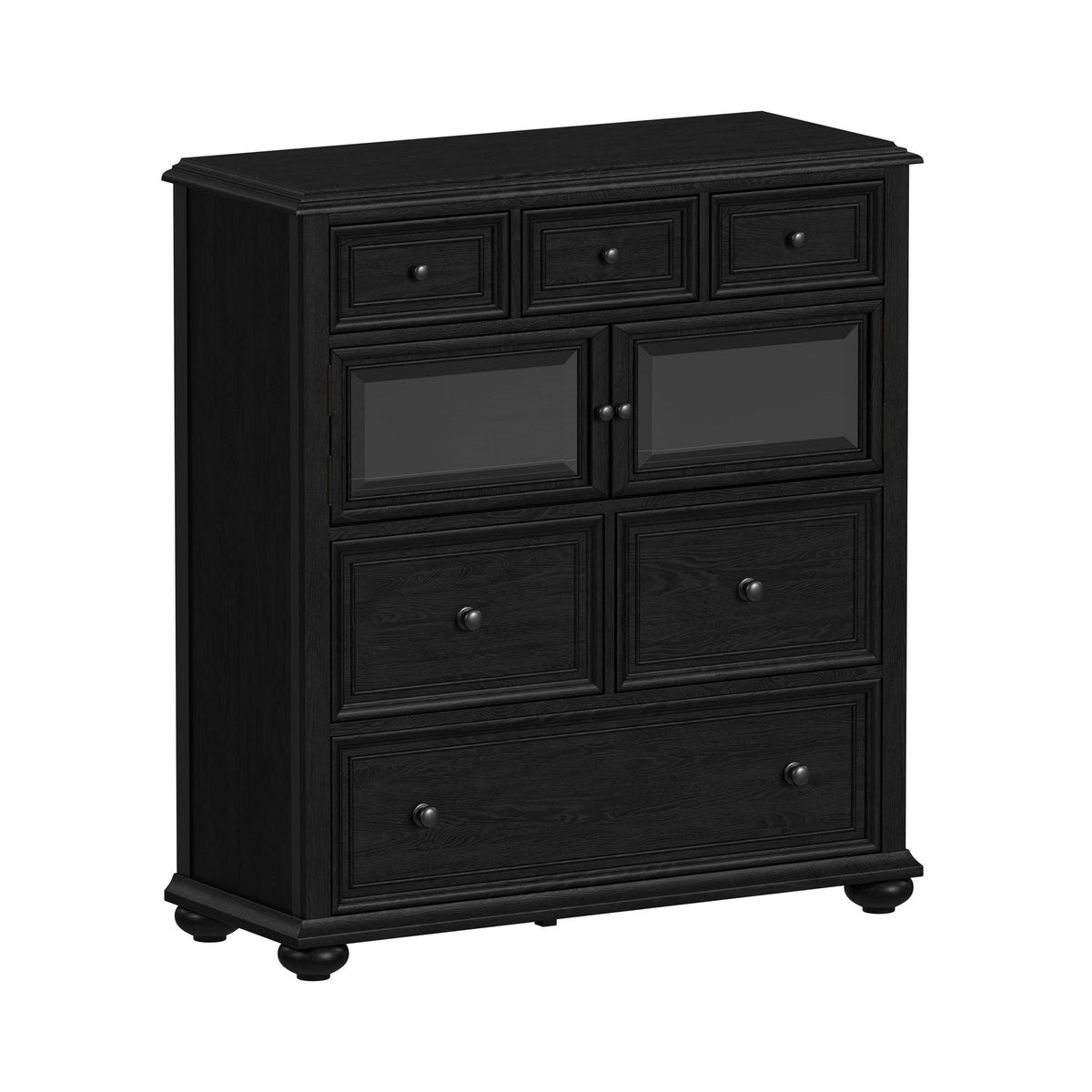 Heritage - Sleigh Bedroom Set - Black