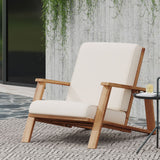 Outdoor Club Chair, Patio Lounge Chair With Removable Cushion
