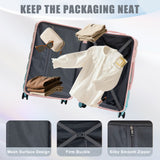 Luggage Set 20" /24" /28" With Combination Lock And Silent Wheels