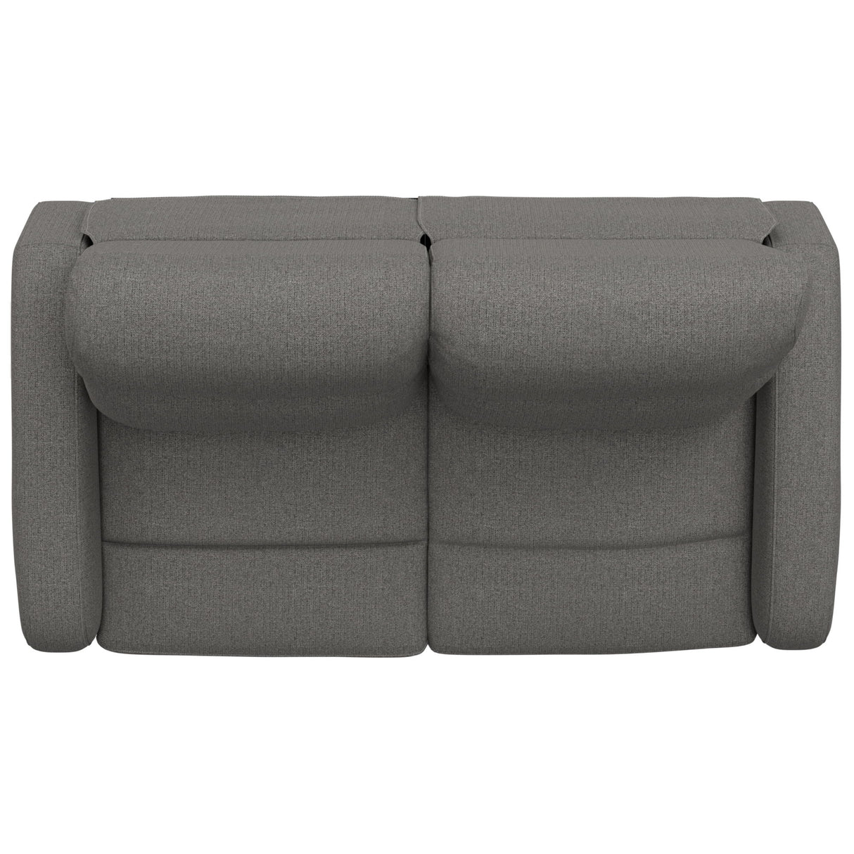 Manual Reclining Loveseat With Dual Seating Support For Living Room