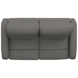 Manual Reclining Loveseat With Dual Seating Support For Living Room