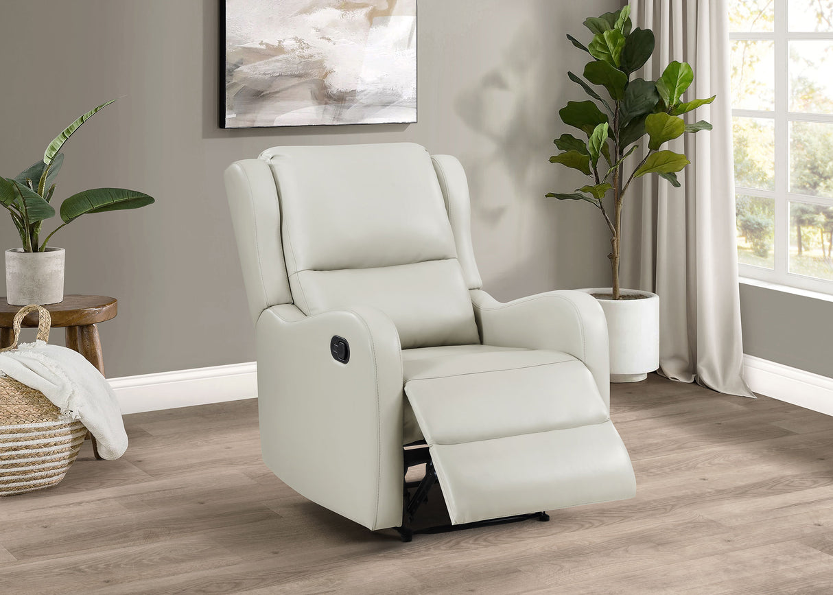 Kelsey Upholstered English Arm Recliner Chair, Ivory