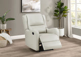 Kelsey Upholstered English Arm Recliner Chair, Ivory