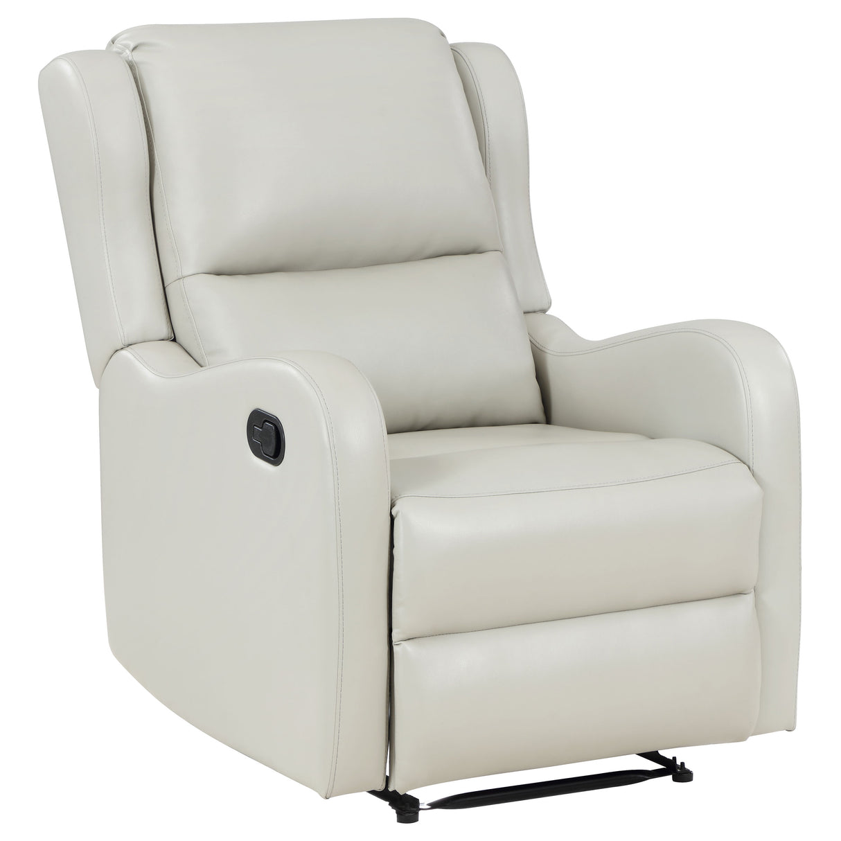Kelsey Upholstered English Arm Recliner Chair, Ivory