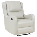 Kelsey Upholstered English Arm Recliner Chair, Ivory