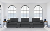 Collins 5-Piece Power Reclining Home Theater Seating Dark Grey